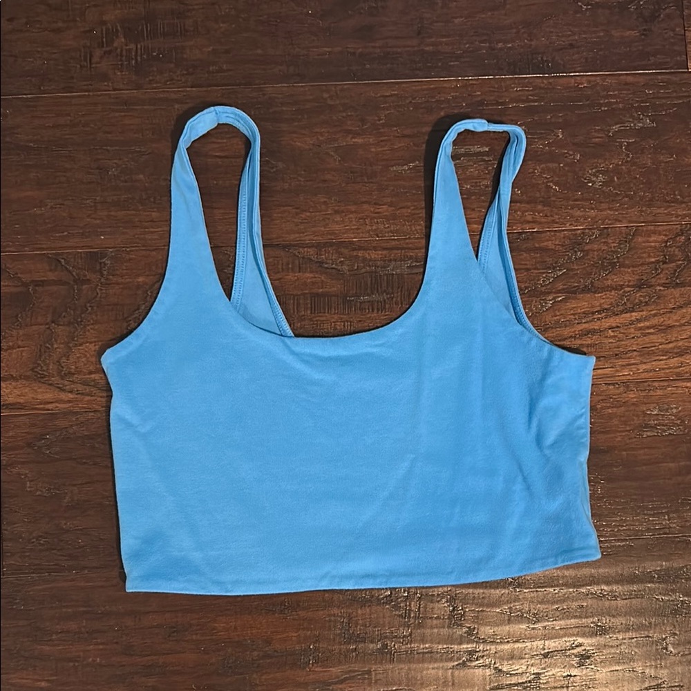 Blue Crop Top